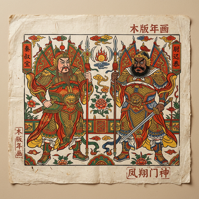 木版年画&middot;门神
