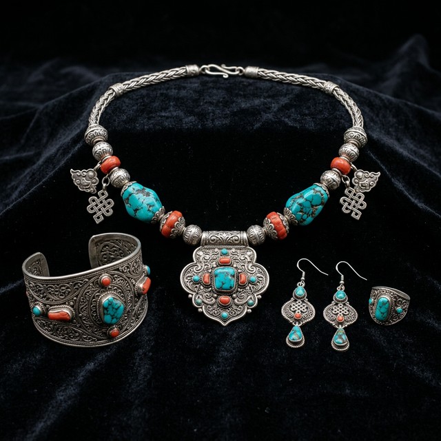 藏族银饰&middot;嘎乌盒