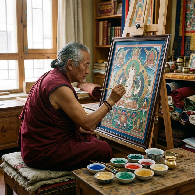 更登达吉：唐卡不是画，是修行的道路