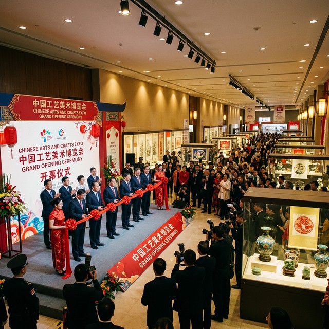 第六届中国工艺美术博览会盛大开幕，丝路匠心展区惊艳亮相